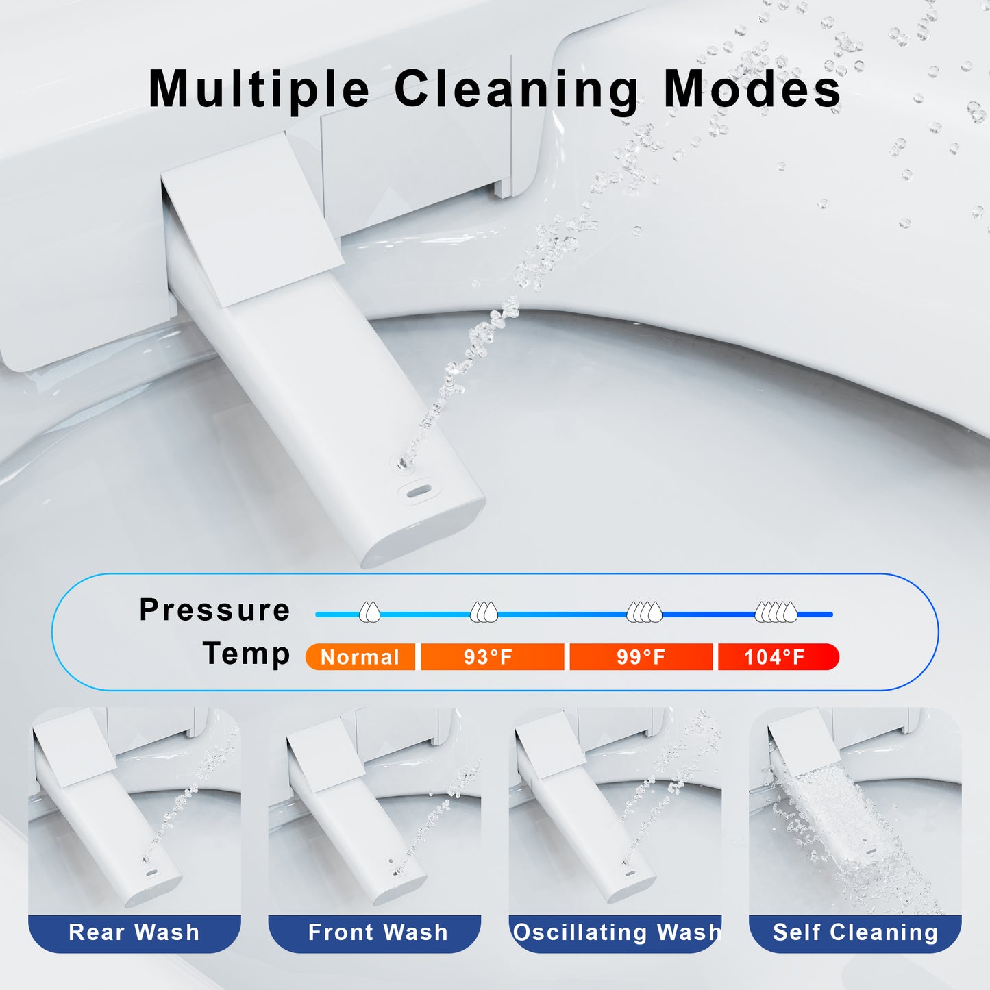 Smart Toilet with Built-In Tank, One-Piece Bidet toilet with Foot Flush, Auto Lid/Flush, Heated Seat, Warm Water&Dryer, Dual Flush & Dual Waterway, Foam Shield, Remote, LED Display&Night Light